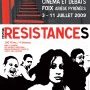 Affiche festival Résistances 2009