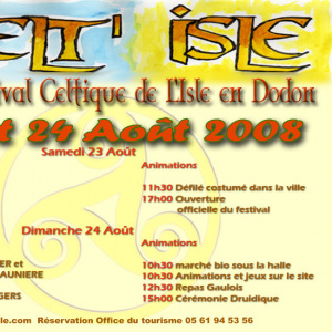 Programme Festival Celt'Isle 2008